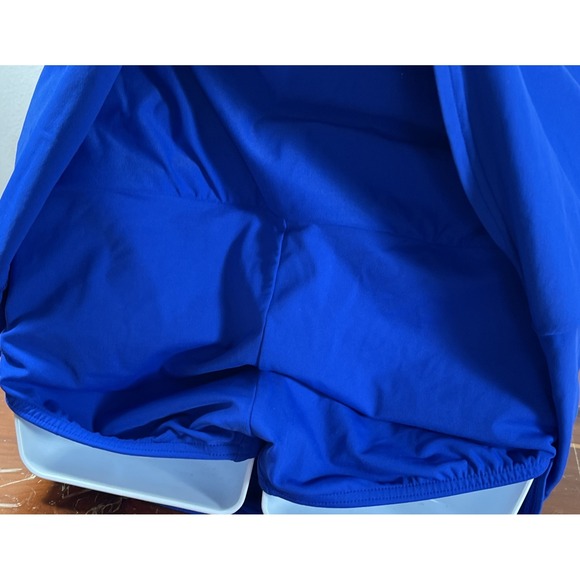 LAND'S‎ END ROYAL BLUE swim Bottom Skirt Size 8 Beach Pool - Picture 4 of 15